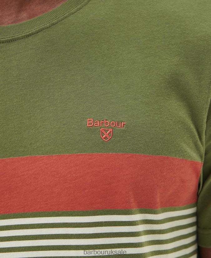 Braeside T-Shirt Barbour Men R08LB6892 Clothing Burnt Olive