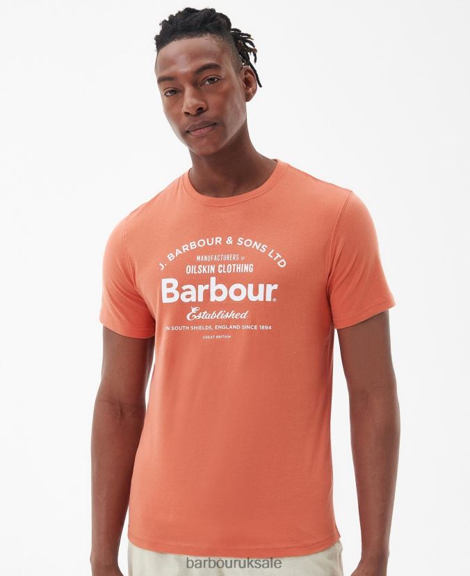 Brairton T-Shirt Barbour Men R08LB6772 Clothing Blue Chalk