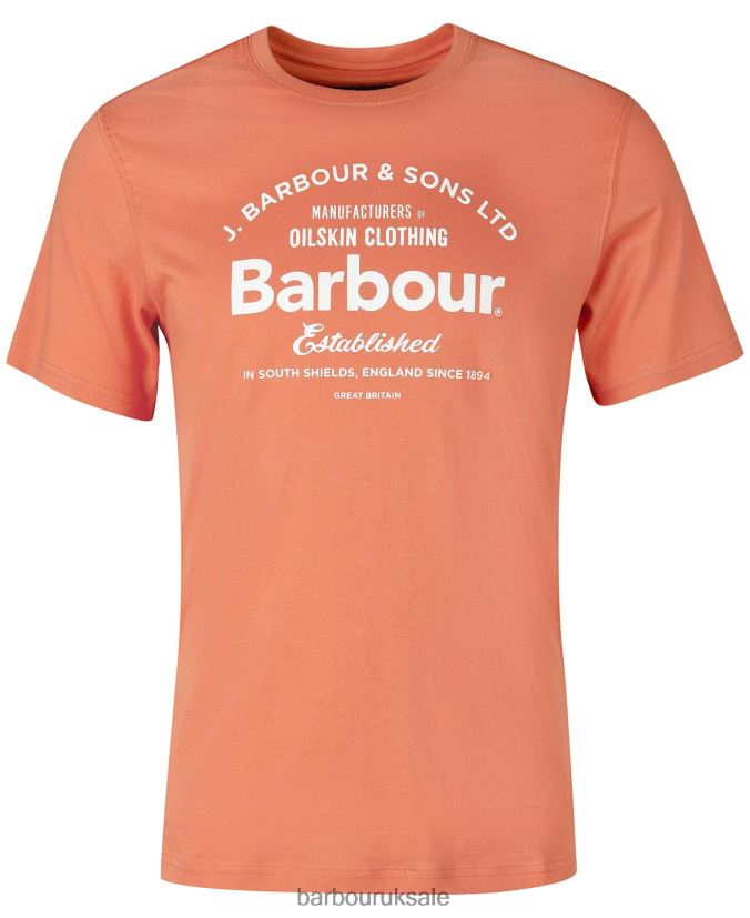 Brairton T-Shirt Barbour Men R08LB6772 Clothing Blue Chalk