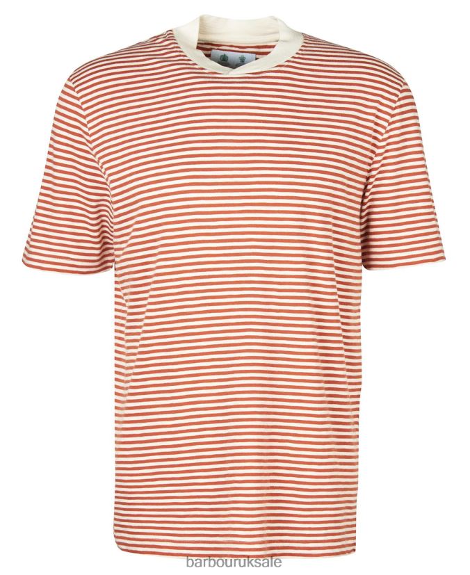 Briggs T-Shirt Barbour Men R08LB6952 Clothing Rust