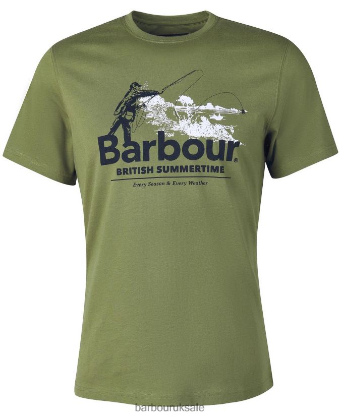 Cast T-Shirt Barbour Men R08LB6745 Clothing Faded Orange