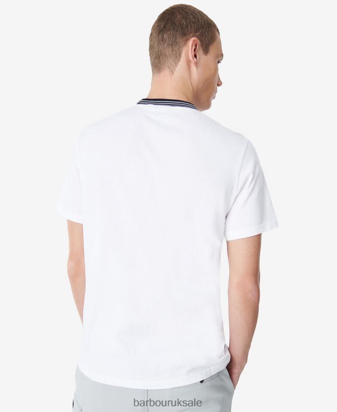 Darley T-Shirt Barbour Men R08LB6818 Clothing Classic White