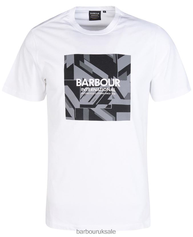 Darwen T-Shirt Barbour Men R08LB6902 Clothing Classic White