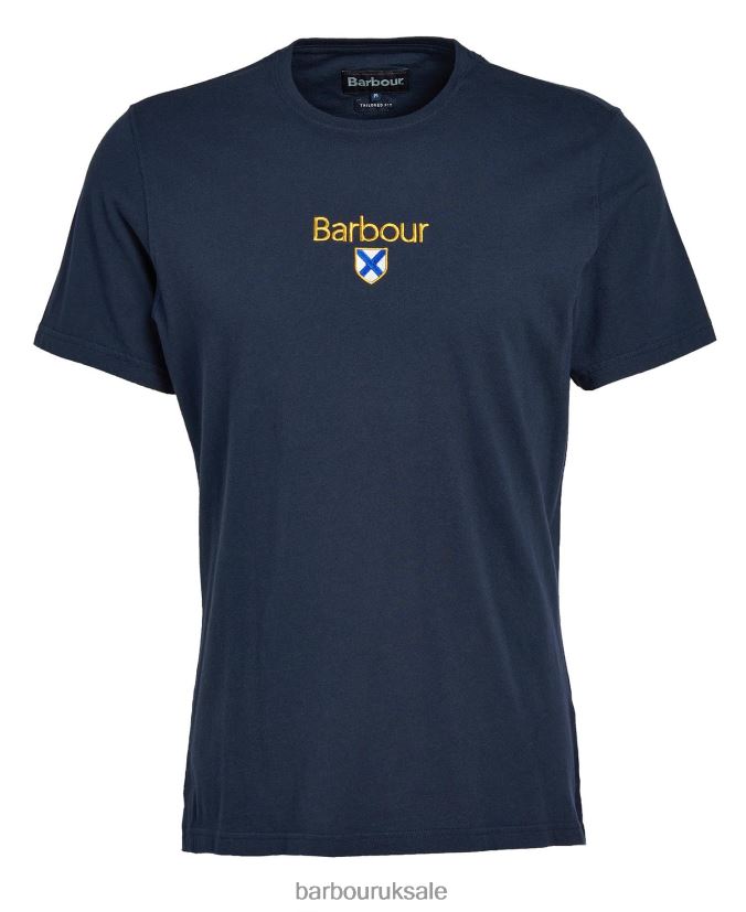 Emblem T-Shirt Barbour Men R08LB6863 Clothing Sunbleached Yellow