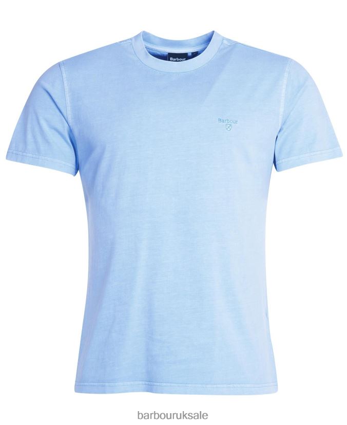 Garment Dyed T-Shirt Barbour Men R08LB6784 Clothing Sky