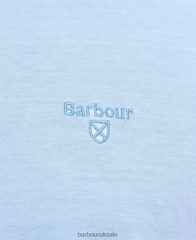 Garment Dyed T-Shirt Barbour Men R08LB6784 Clothing Sky