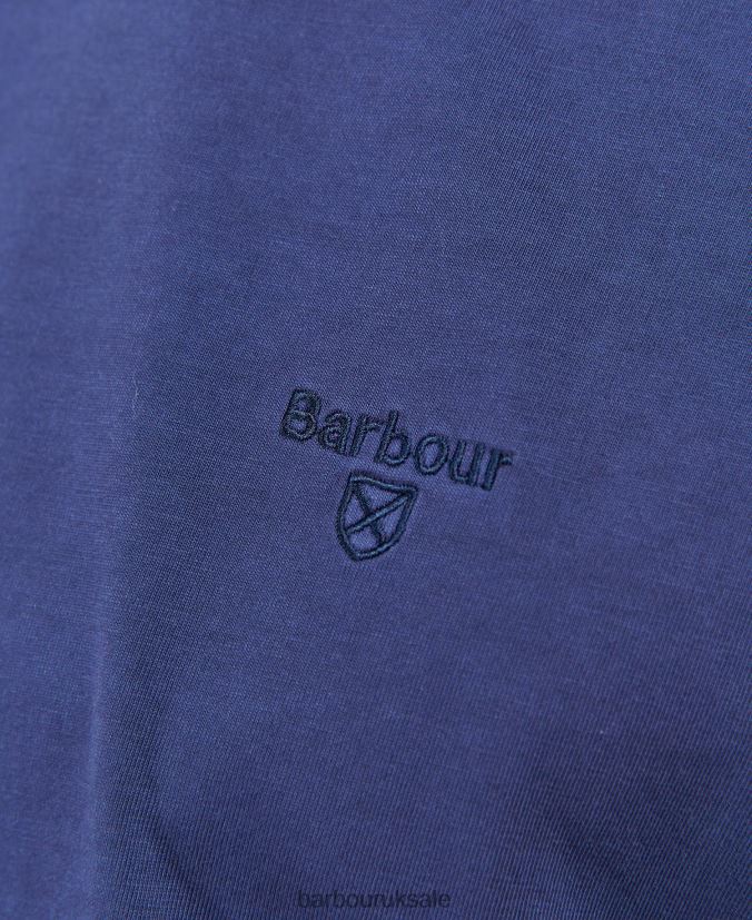 Garment Dyed T-Shirt Barbour Men R08LB6884 Clothing Sky