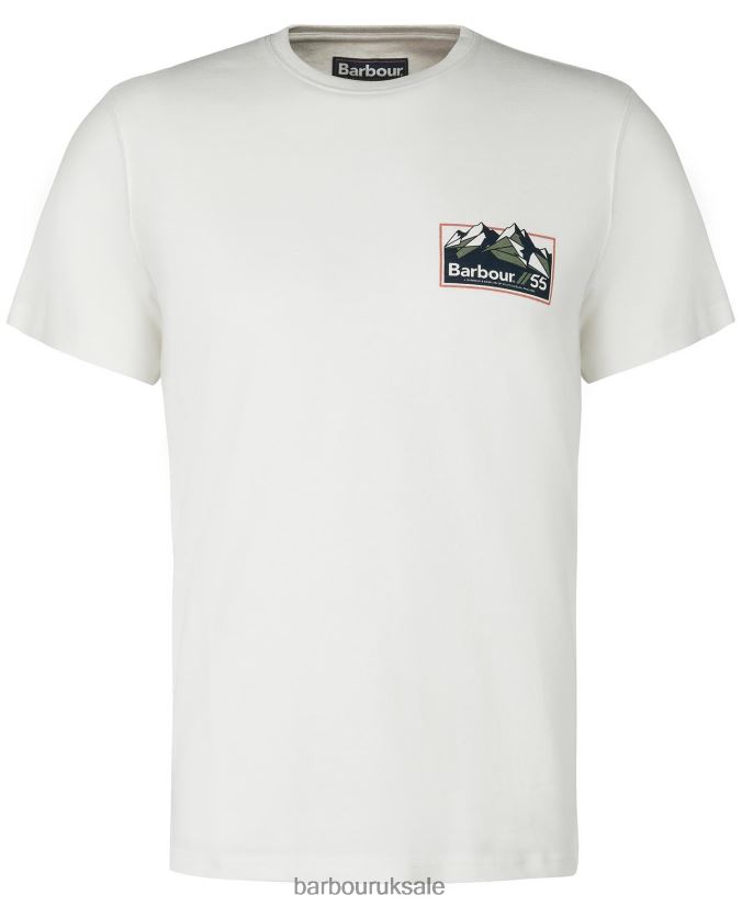 Glasson T-Shirt Barbour Men R08LB6755 Clothing Whisper White