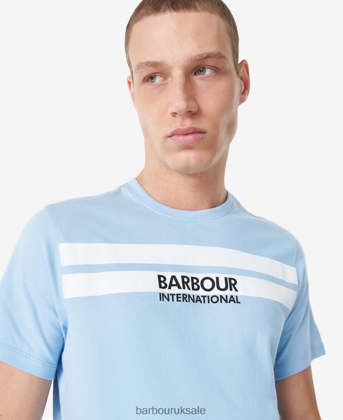 Highside T-Shirt Barbour Men R08LB6873 Clothing Faded Blue