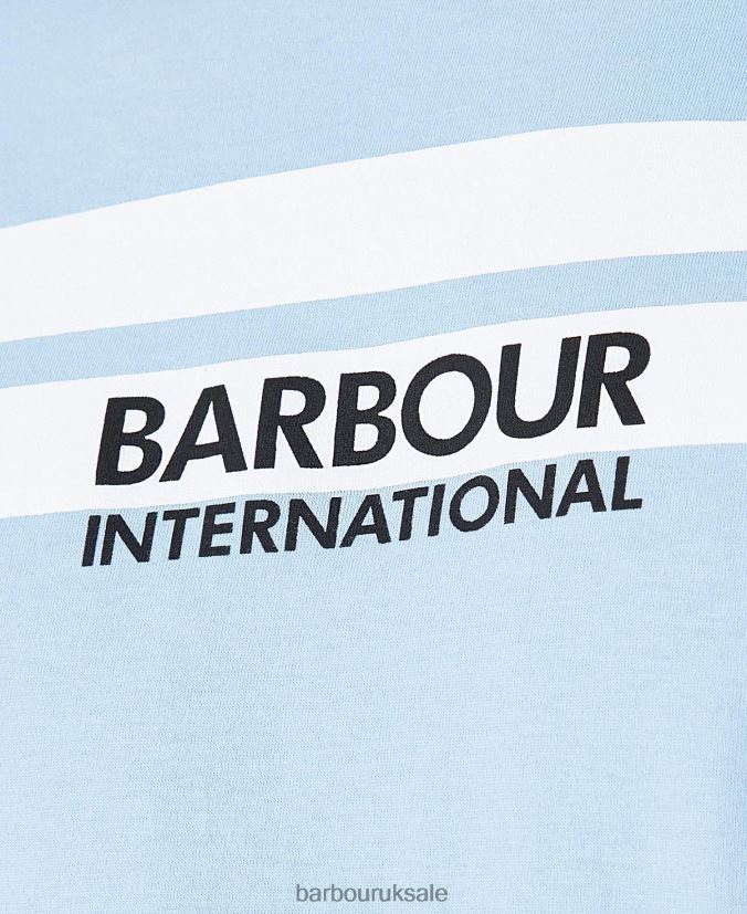 Highside T-Shirt Barbour Men R08LB6873 Clothing Faded Blue