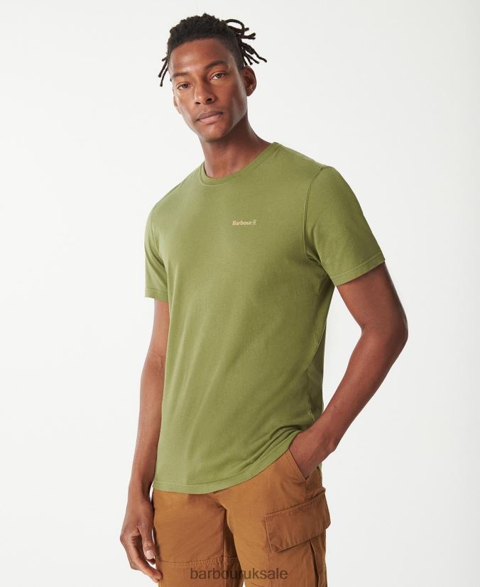 Kentrigg T-Shirt Barbour Men R08LB6752 Clothing Burnt Olive