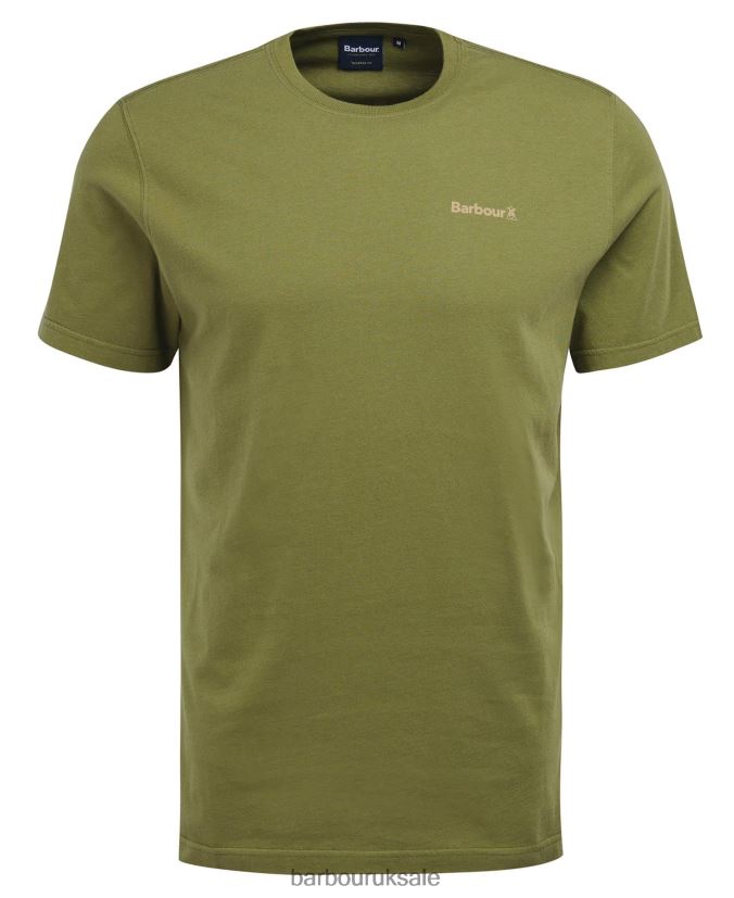 Kentrigg T-Shirt Barbour Men R08LB6752 Clothing Burnt Olive