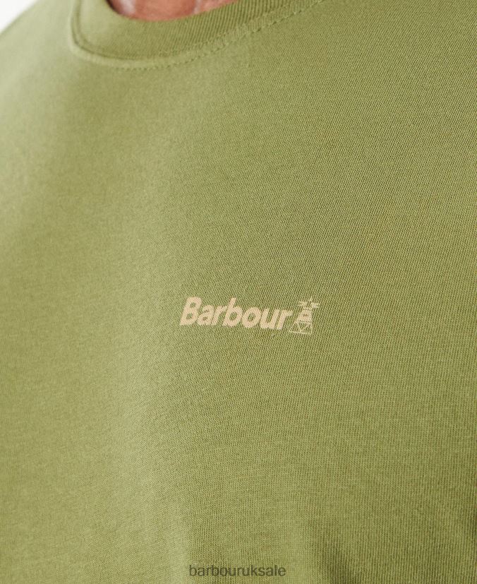 Kentrigg T-Shirt Barbour Men R08LB6752 Clothing Burnt Olive