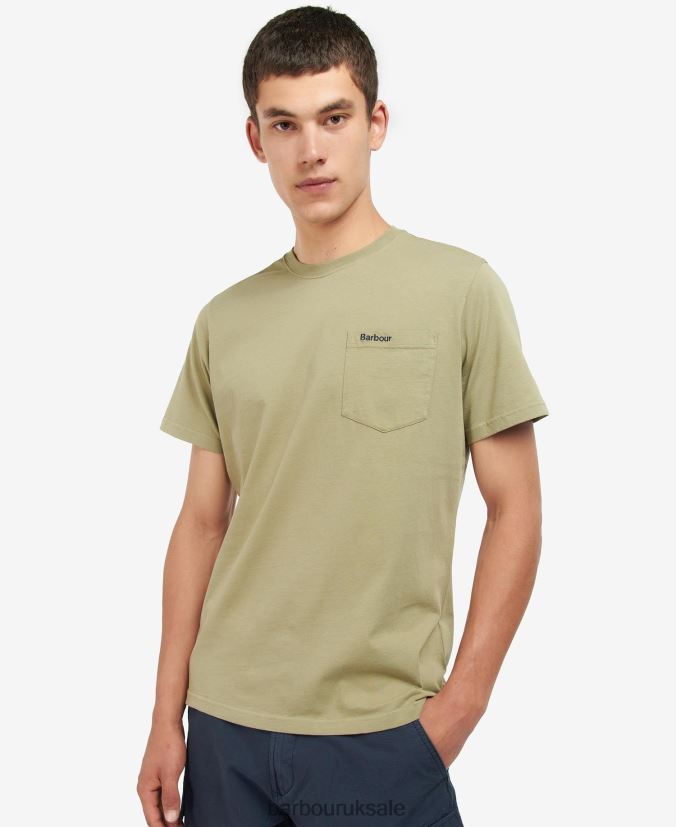 Langdon Pocket T-Shirt Barbour Men R08LB6935 Clothing Classic Navy