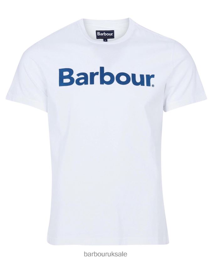 Logo T-Shirt Barbour Men R08LB6790 Clothing New Navy