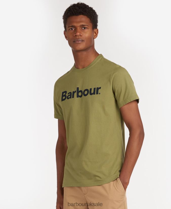 Logo T-Shirt Barbour Men R08LB6822 Clothing New Navy