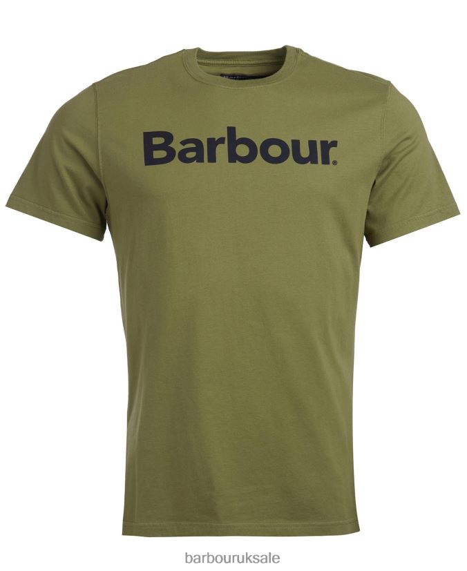 Logo T-Shirt Barbour Men R08LB6822 Clothing New Navy