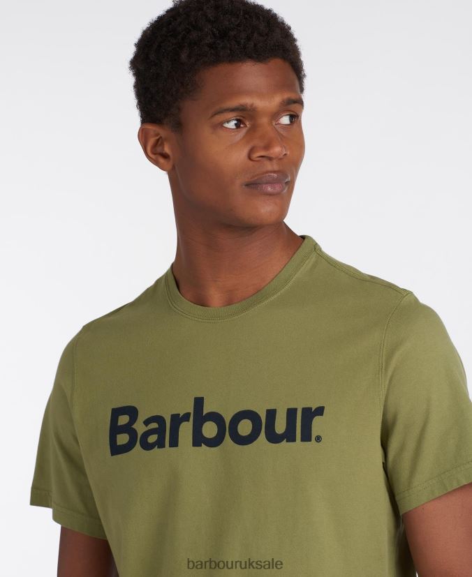 Logo T-Shirt Barbour Men R08LB6822 Clothing New Navy