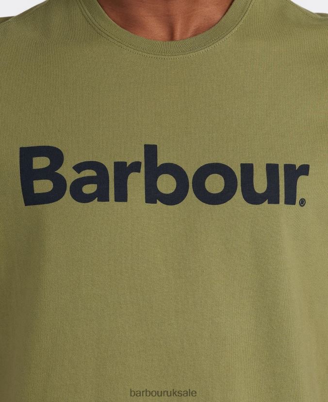 Logo T-Shirt Barbour Men R08LB6822 Clothing New Navy