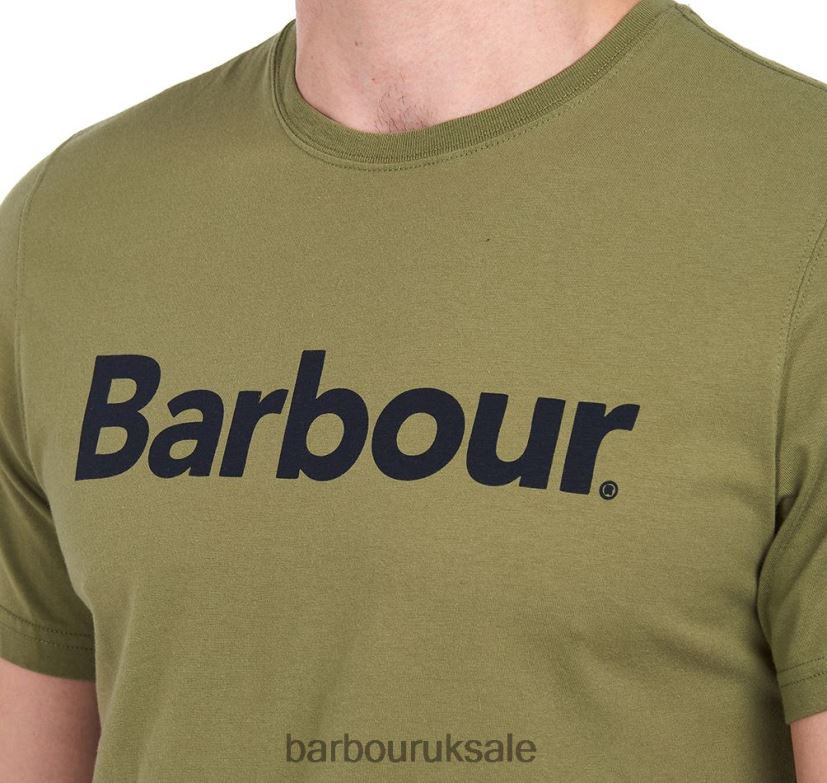 Logo T-Shirt Barbour Men R08LB6822 Clothing New Navy