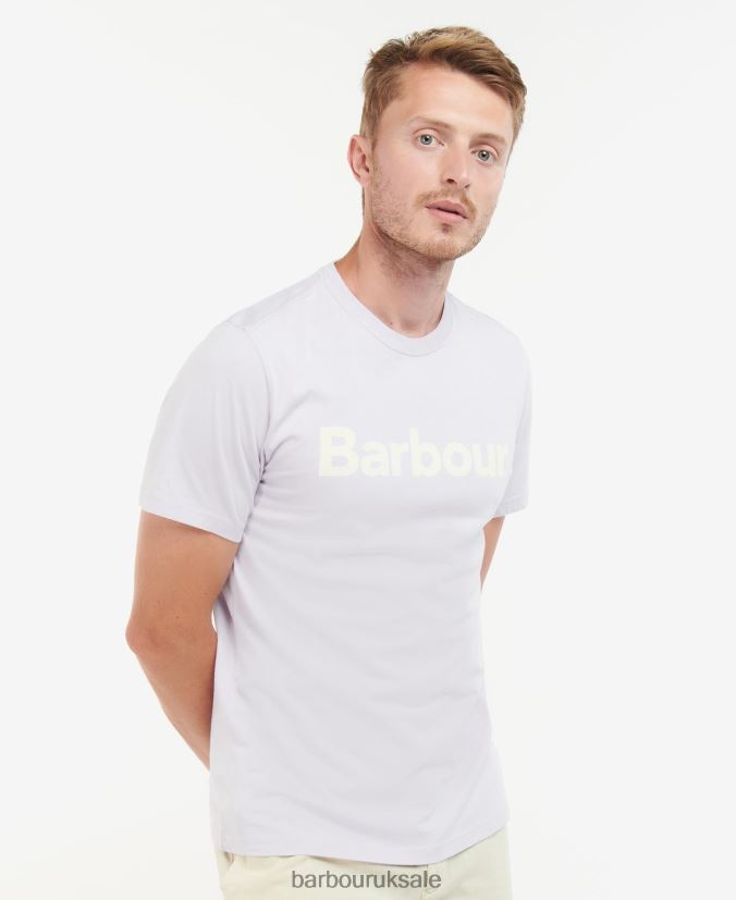 Logo T-Shirt Barbour Men R08LB6959 Clothing Pink Salt - Click Image to Close