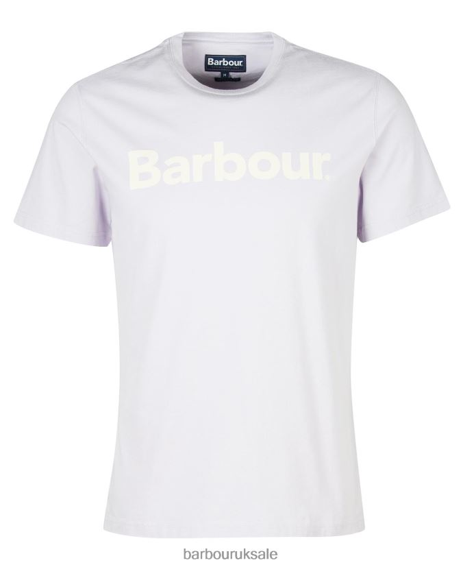 Logo T-Shirt Barbour Men R08LB6959 Clothing Pink Salt