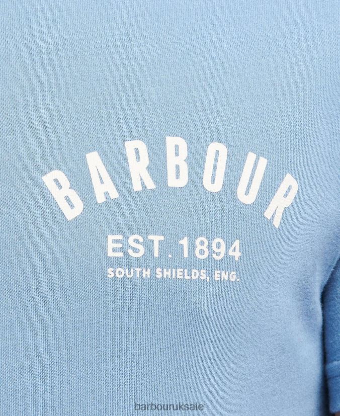 Preppy T-Shirt Barbour Men R08LB6774 Clothing Dusty Mint