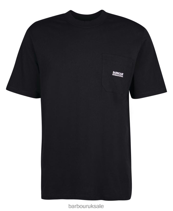 Radok Pocket T-Shirt Barbour Men R08LB6861 Clothing Black