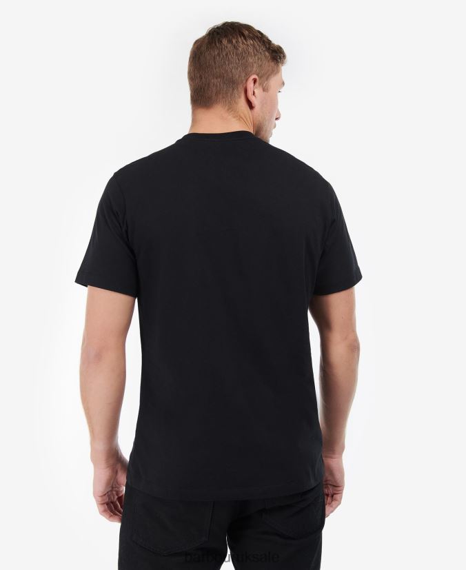 Radok Pocket T-Shirt Barbour Men R08LB6861 Clothing Black