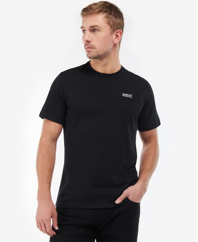 Radok Pocket T-Shirt Barbour Men R08LB6861 Clothing Black