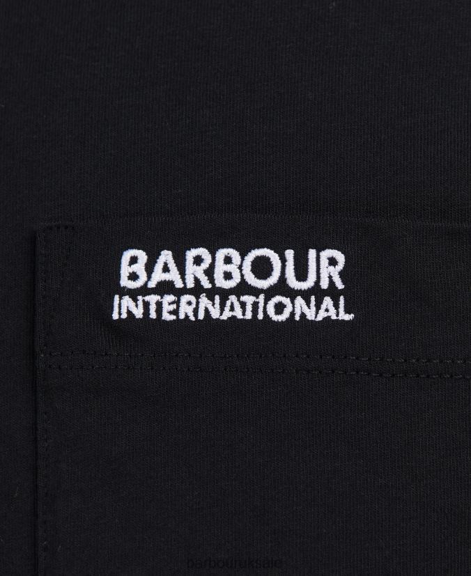 Radok Pocket T-Shirt Barbour Men R08LB6861 Clothing Black