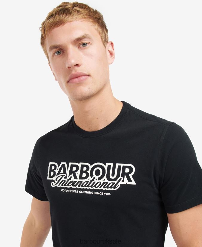 Rowley Logo T-Shirt Barbour Men R08LB6867 Clothing Whisper White