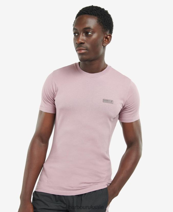 Small Logo T-Shirt Barbour Men R08LB6813 Clothing Mauve - Click Image to Close