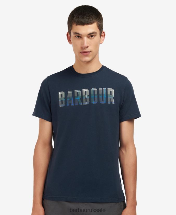 Thurso T-Shirt Barbour Men R08LB6908 Clothing Asphalt/Amble