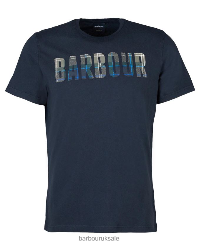 Thurso T-Shirt Barbour Men R08LB6908 Clothing Asphalt/Amble