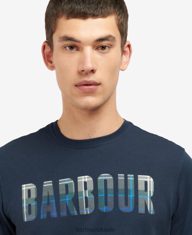 Thurso T-Shirt Barbour Men R08LB6908 Clothing Asphalt/Amble