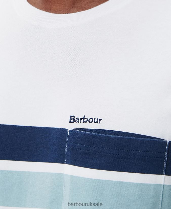 Tindale T-Shirt Barbour Men R08LB6776 Clothing Classic White