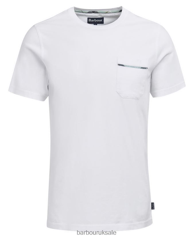 Woodchurch T-Shirt Barbour Men R08LB6859 Clothing Classic White