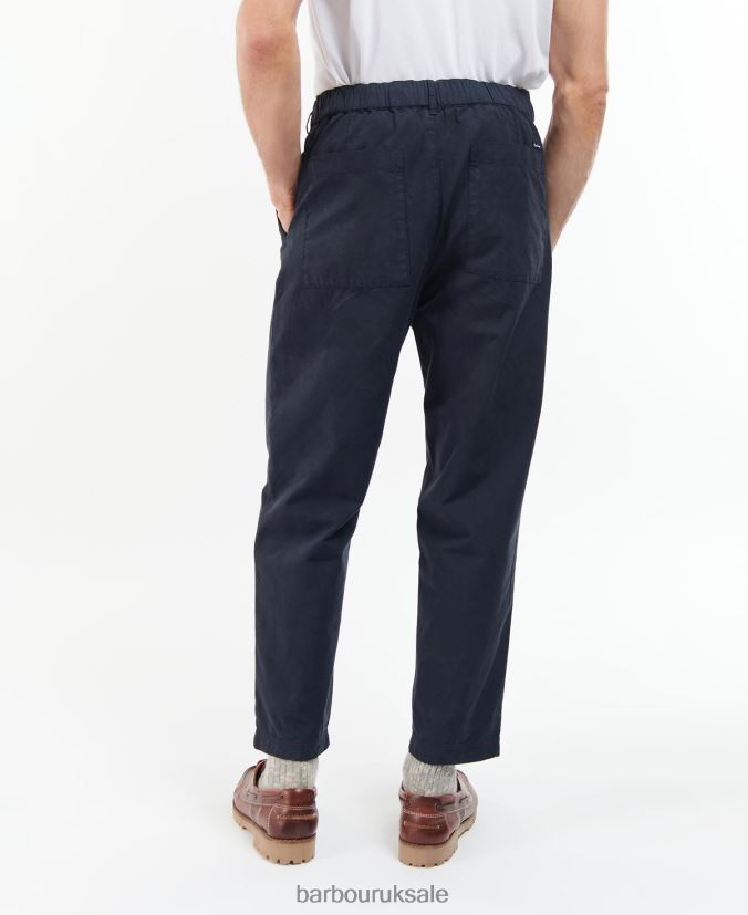 Highgate Twill Trousers Barbour Men R08LB61162 Clothing Navy