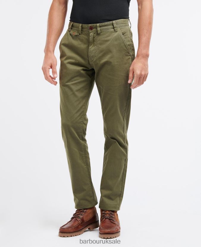 Neuston Twill Trousers Barbour Men R08LB61143 Clothing Ivy Green