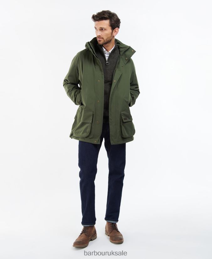 Swinton Jacket Barbour Men R08LB6185 Clothing Olive