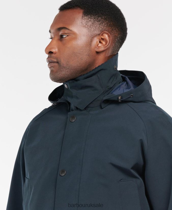 Waterproof Ashby Jacket Barbour Men R08LB6177 Clothing Navy/Dress