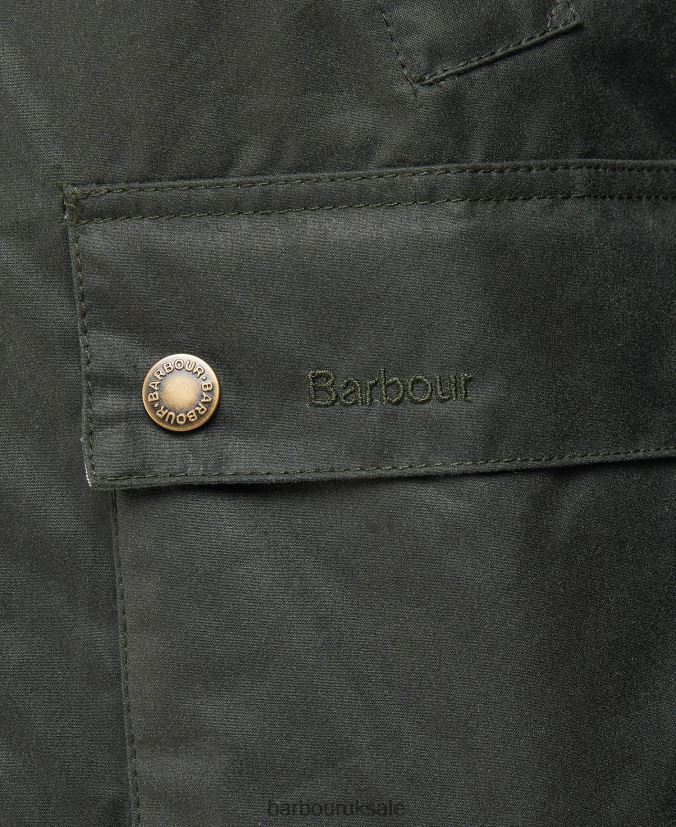 Ambleton Waxed Jacket Barbour Men R08LB645 Clothing Classic Navy