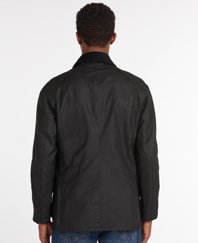 Ashby Wax Jacket Barbour Men R08LB68 Clothing Black