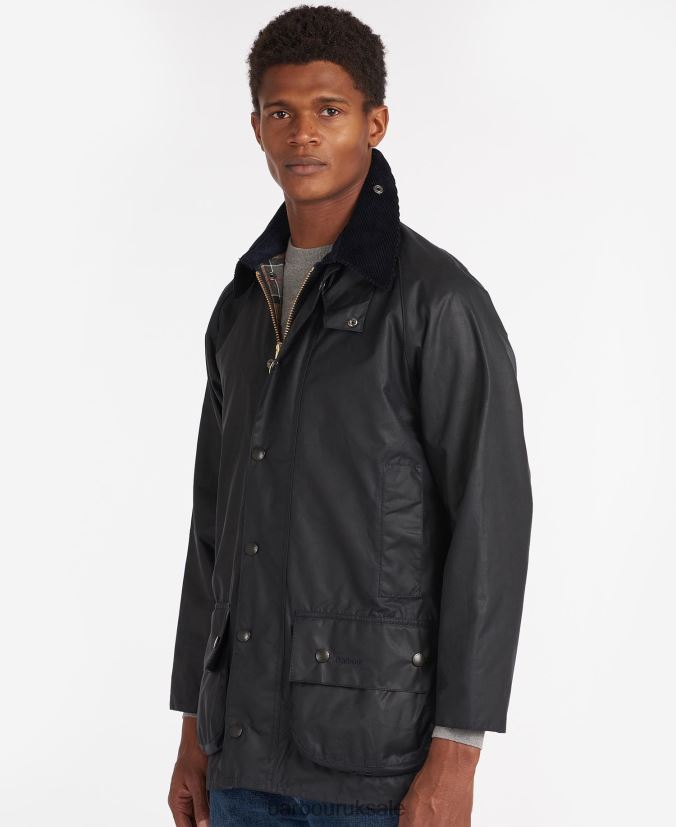 Beaufort Wax Jacket Barbour Men R08LB610 Clothing Black - Click Image to Close