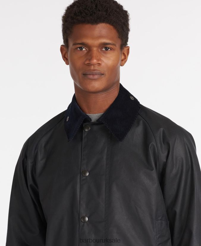 Beaufort Wax Jacket Barbour Men R08LB610 Clothing Black