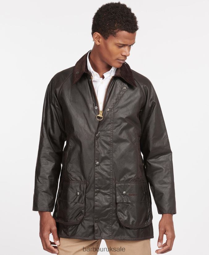 Beaufort Wax Jacket Barbour Men R08LB639 Clothing Black