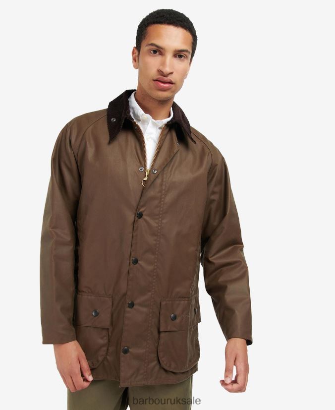 Beaufort Wax Jacket Barbour Men R08LB647 Clothing Bark - Click Image to Close