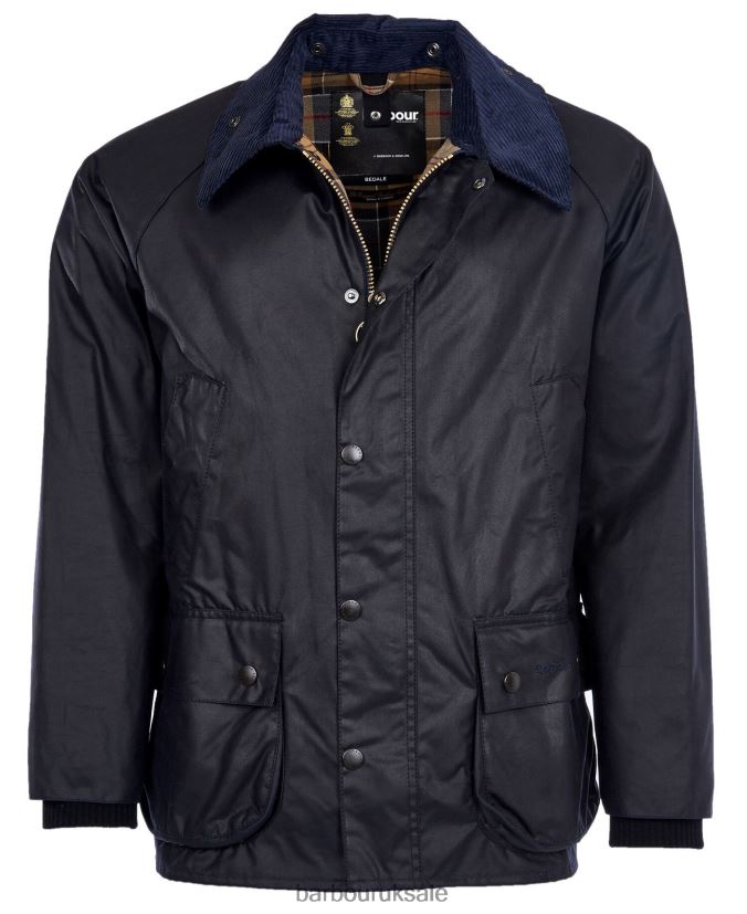 Bedale Wax Jacket Barbour Men R08LB619 Clothing Black