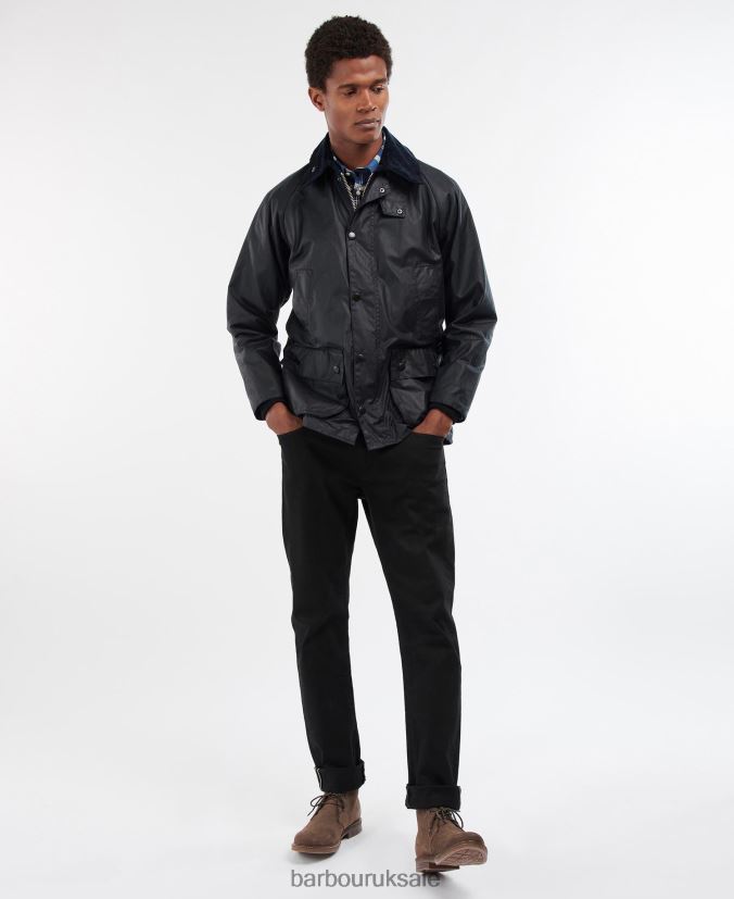 Bedale Wax Jacket Barbour Men R08LB619 Clothing Black